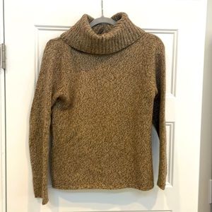 Marielle Waithe 100% Cashmere Turtleneck Sweater Brown Size M